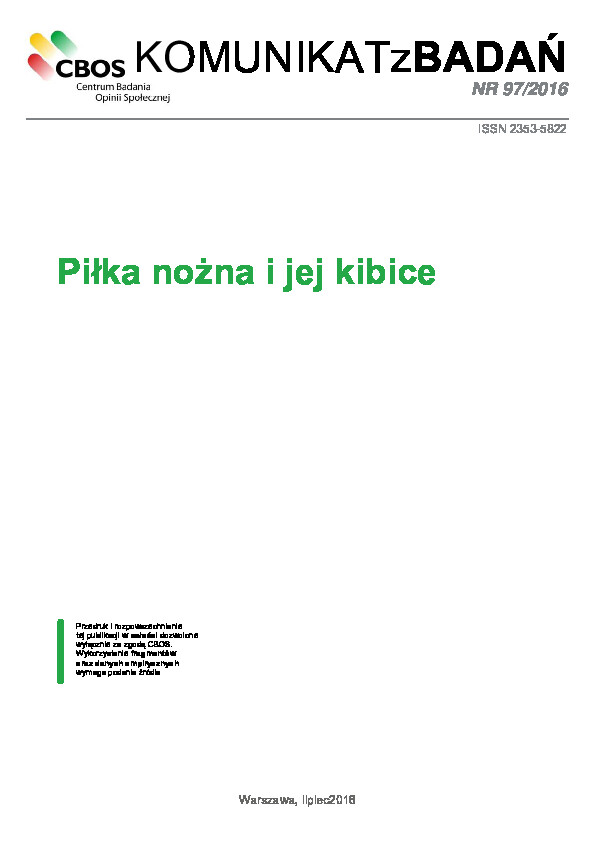 Okładka komunikatu Nr 97/2016