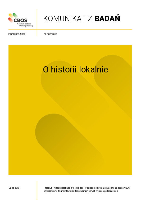 Okładka komunikatu Nr 100/2018