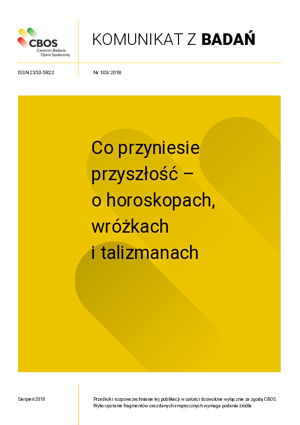 Okładka komunikatu Nr 103/2018