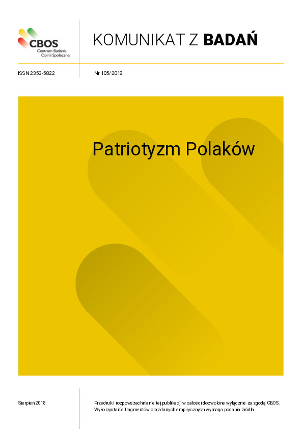 Okładka komunikatu Nr 105/2018