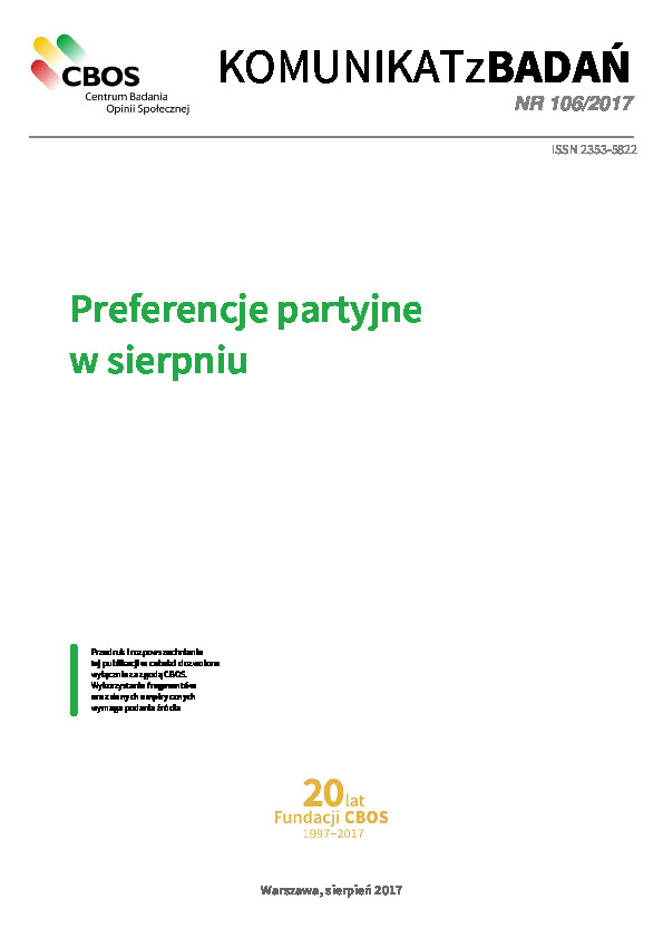 Okładka komunikatu Nr 106/2017