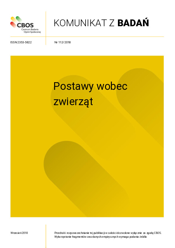 Okładka komunikatu Nr 112/2018