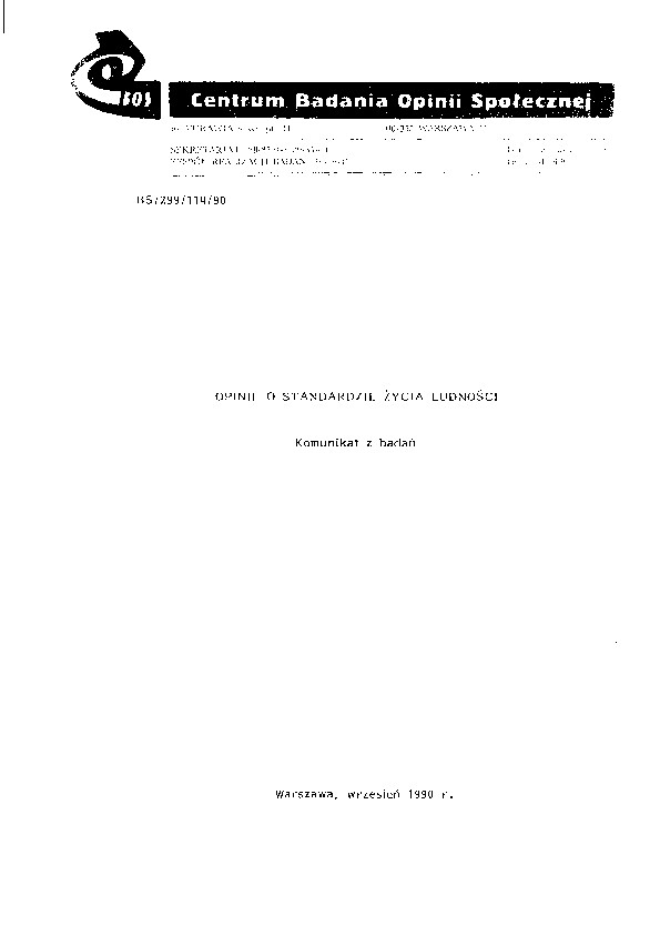 Okładka komunikatu BS/299/114/90