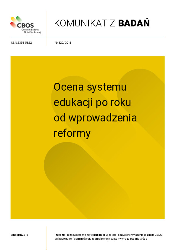 Okładka komunikatu Nr 122/2018
