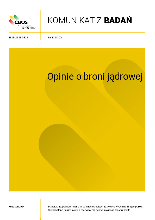 Okładka komunikatu Nr 122/2024