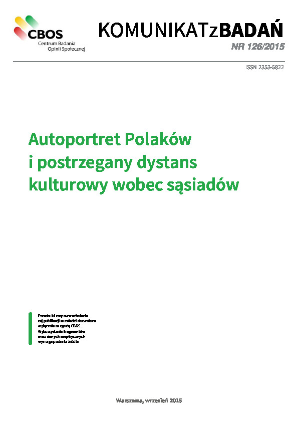 Okładka komunikatu Nr 126/2015