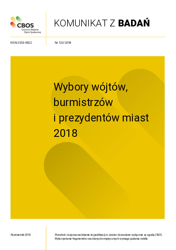 Okładka komunikatu Nr 132/2018