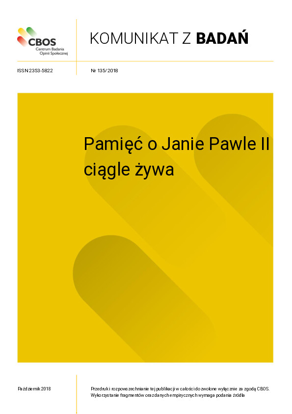 Okładka komunikatu Nr 135/2018