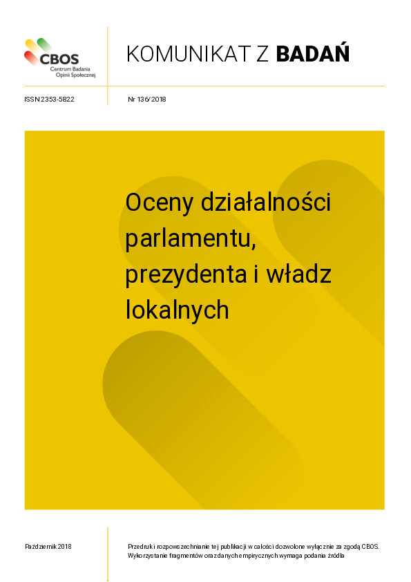 Okładka komunikatu Nr 136/2018