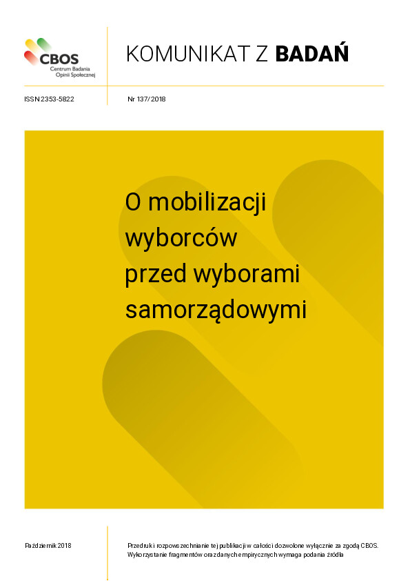 Okładka komunikatu Nr 137/2018