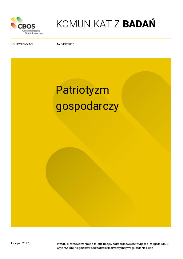 Okładka komunikatu Nr 143/2017