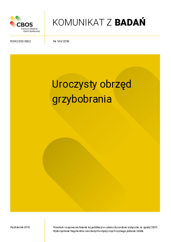 Okładka komunikatu Nr 143/2018