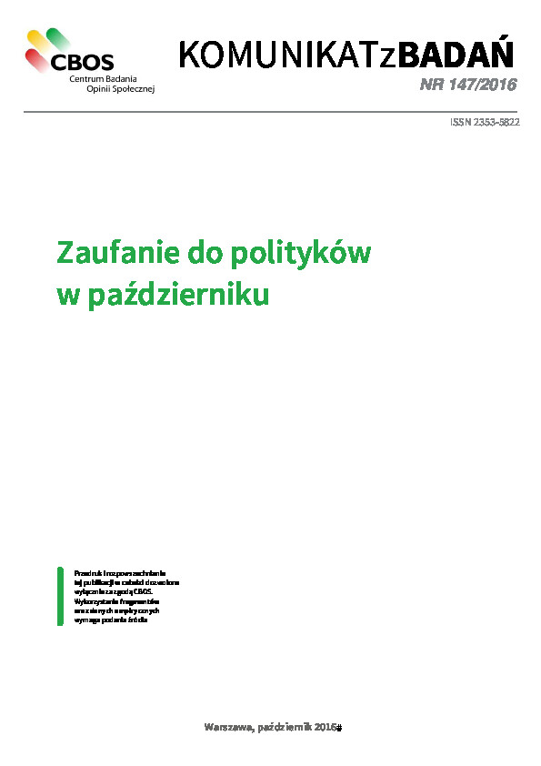 Okładka komunikatu Nr 147/2016