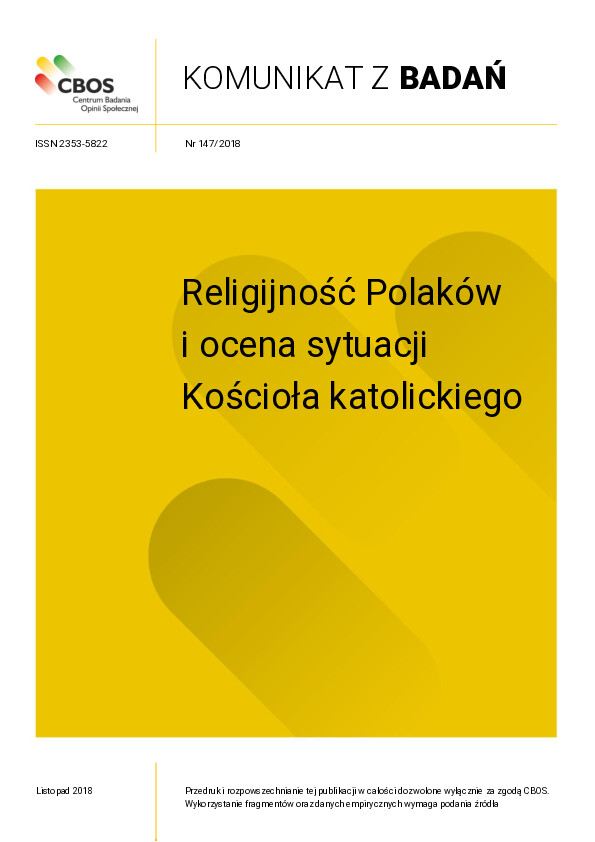 Okładka komunikatu Nr 147/2018
