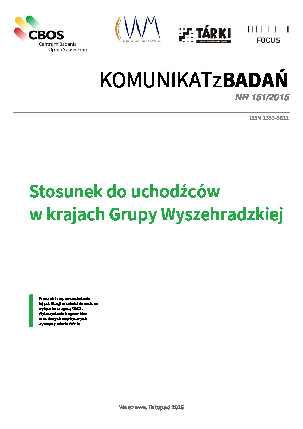 Okładka komunikatu Nr 151/2015