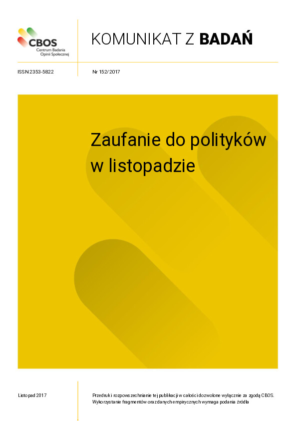 Okładka komunikatu Nr 152/2017