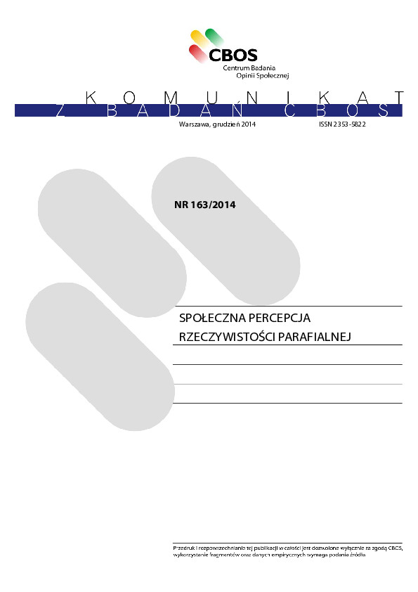 Okładka komunikatu Nr 163/2014