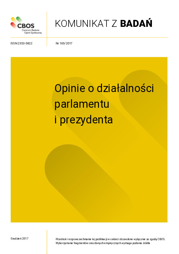Okładka komunikatu Nr 165/2017