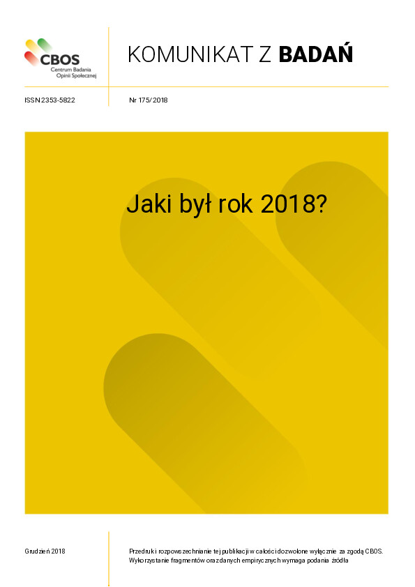 Okładka komunikatu Nr 175/2018