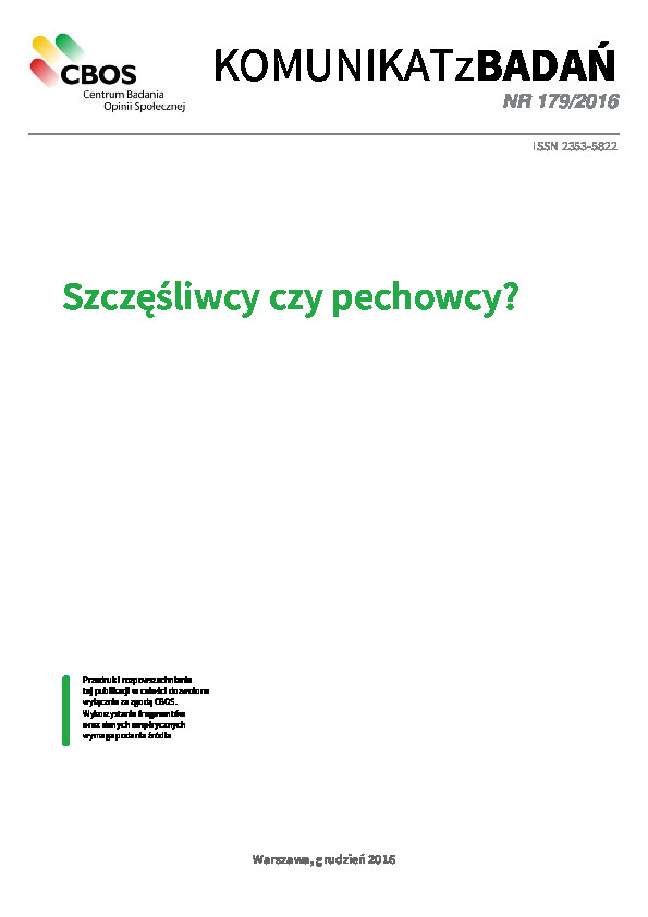 Okładka komunikatu Nr 179/2016